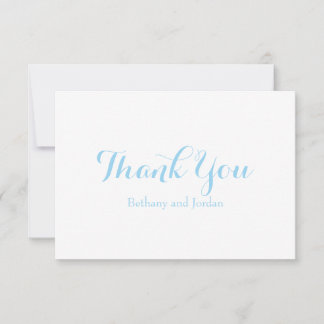 Ocean Blue gepersonaliseerde bedankbriefjes Kaart