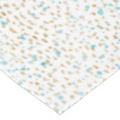 Ocean Blue Gold Sand Stippen Tafelkleed (Gekanteld)