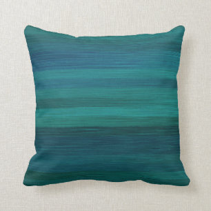 Ocean Blue Green Blauwgroen Modern Decorative Pill Kussen