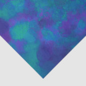 Ocean Blue Green Blauwgroen Nautical Waterverf Abs Tissuepapier (Detail)