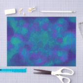 Ocean Blue Green Blauwgroen Nautical Waterverf Abs Tissuepapier (Craft)