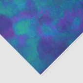 Ocean Blue Green Blauwgroen Nautical Waterverf Abs Tissuepapier (Detail)