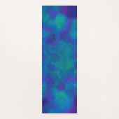 Ocean Blue Green Blauwgroen Waterverf Nautical Abs Yogamat (Voorkant)