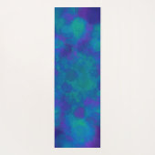Ocean Blue Green Blauwgroen Waterverf Nautical Abs Yogamat (Achterkant)