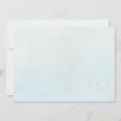 Ocean Blue Green Waterverf Transparent Original Kaart (Achterkant)