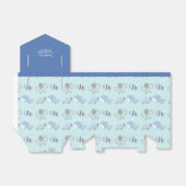 Ocean Blue Grey Whale Zee Life Favor Box Bedankdoosjes (Uitgevouwen)