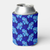 Ocean Blue Honu Turtles Hibiscus Flowers Blikjeskoeler (Blikje Voorkant)