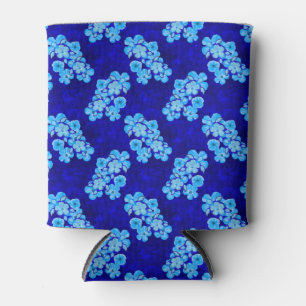 Ocean Blue Honu Turtles Hibiscus Flowers Blikjeskoeler