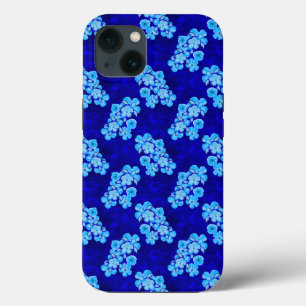 Ocean Blue Honu Turtles Hibiscus Flowers Case-Mate iPhone Case