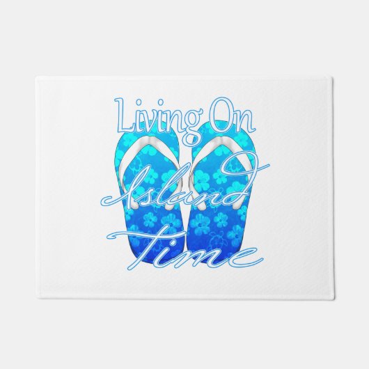 Ocean Blue Island Time Deurmat (Voorkant)
