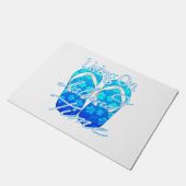 Ocean Blue Island Time Deurmat (Schuin)