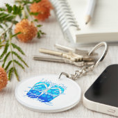 Ocean Blue Island Time Sleutelhanger (Voorkant Rechts)