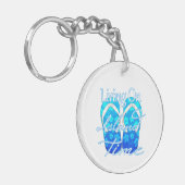 Ocean Blue Island Time Sleutelhanger (Voorkant Links)