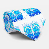 Ocean Blue Island Time Stropdas (Opgerold)