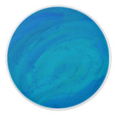 Ocean Blue Keramische Knop (Voorkant)