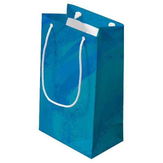 Ocean Blue Klein Cadeauzakje (Achterkant Gekanteld)
