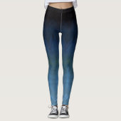 Ocean Blue Leggings Canvas Blue Legging Pants (Voorkant)
