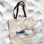 Ocean Blue Lobster Bake/Boil Tote Bag<br><div class="desc">Speciaal op maat gesneden blauw-kreeft-canvas tassen voor uw volgende Lobster Bake Party of -serie- of zeevruchten-evenement. Het is voorzien van een waterverf met de titel "Blauwe kreeft". Omringend dit zijn vlekken voor uw unieke gebeurtenisinformatie.</div>