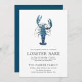 Ocean Blue Lobster Bake Kaart (Voorkant / Achterkant)