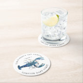 Ocean Blue Lobster Bake Ronde Kartonnen Onderzetter (Insitu)