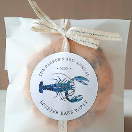 Ocean Blue Lobster Bake Ronde Sticker