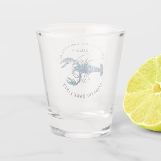 Ocean Blue Lobster Bake Shot Glas (Achterkant)