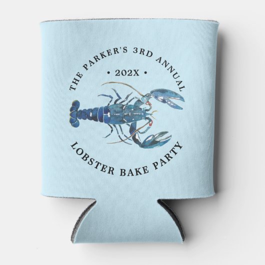 Ocean Blue Lobster Blikjeskoeler (Voorkant)