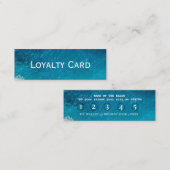 Ocean Blue Loyalty Kaart verfrissend kustontwerp (Voorkant / Achterkant)