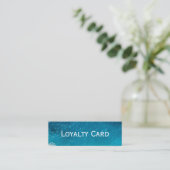 Ocean Blue Loyalty Kaart verfrissend kustontwerp (Staand voorkant)