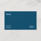 Ocean Blue Minimalist - QR-code toevoegen Visitekaartje (Voorkant)