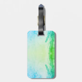 Ocean Blue Monogram Bagagelabels (Achterkant verticaal)