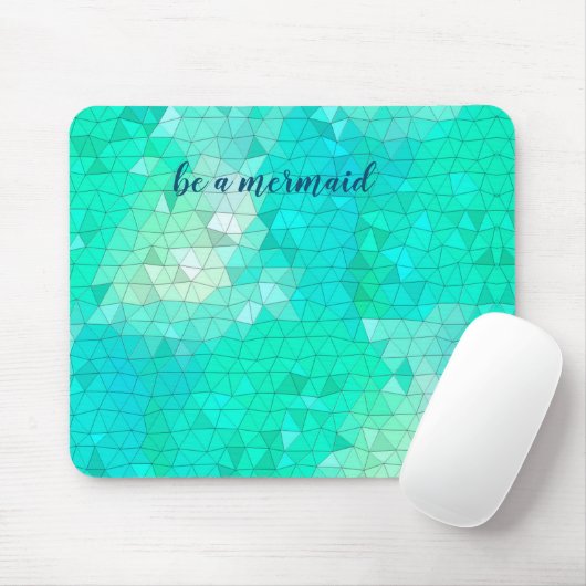 Ocean Blue Mosiac Pattern is een Mermaid Gel Mouse Muismat (Met muis)