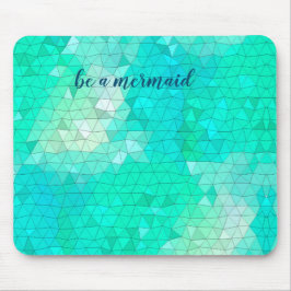 Ocean Blue Mosiac Pattern is een Mermaid Gel Mouse Muismat