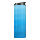 Ocean Blue Ombre Tumbler Thermosbeker (Gedraaid links)