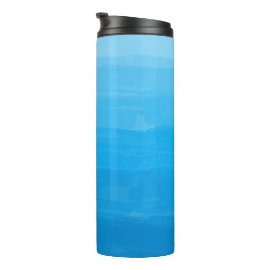 Ocean Blue Ombre Tumbler Thermosbeker (Geroteerd rechts)