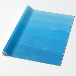 Ocean Blue Ombre Wrapping Paper Cadeaupapier