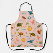 Ocean Blue Paradise All-Over Print Schort Cadeau (Voorkant)