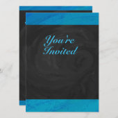 Ocean Blue Party Kaart (Voorkant / Achterkant)