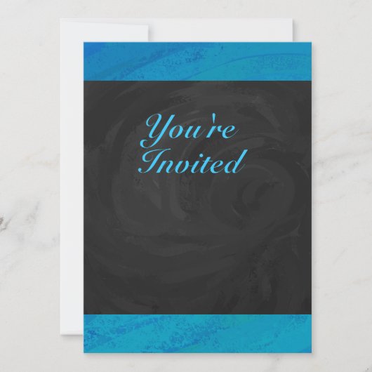 Ocean Blue Party Kaart (Voorkant)