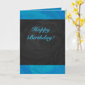 Ocean Blue Party Kaart (Gele Bloem)