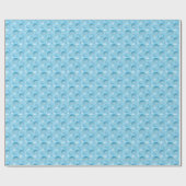 Ocean Blue Pattern Cadeaupapier (Vlak)