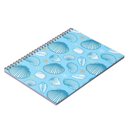 Ocean Blue Pattern Notitieboek (Linkerzijde)