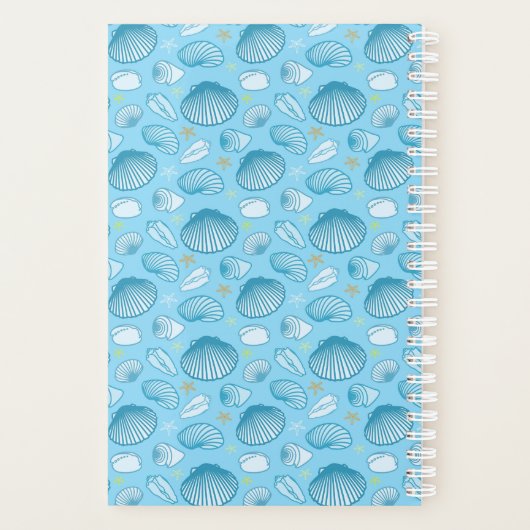 Ocean Blue Pattern Planner (Achterkant)