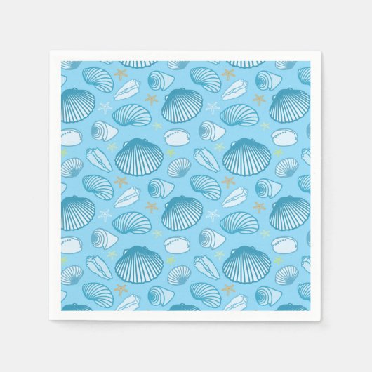 Ocean Blue Pattern Servet (Voorkant)