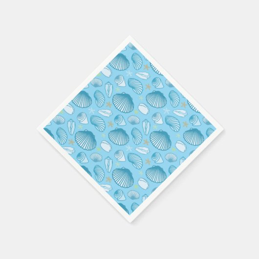 Ocean Blue Pattern Servet (Hoek)