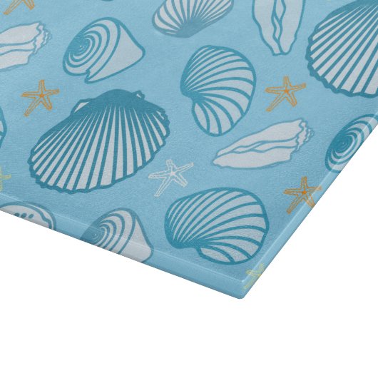 Ocean Blue Pattern Snijplank (Hoek)