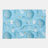 Ocean Blue Pattern Theedoek (Horizontaal)