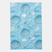 Ocean Blue Pattern Theedoek (Verticaal)