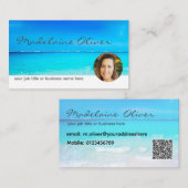 Ocean Blue Photo Travel Professional Visitekaartje (Voorkant / Achterkant)