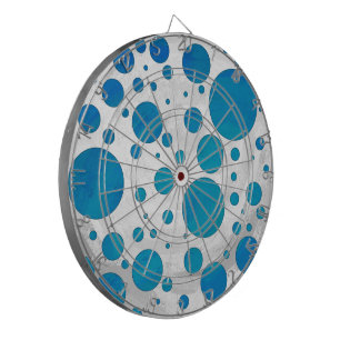 Ocean Blue Polka Dots Dartbord